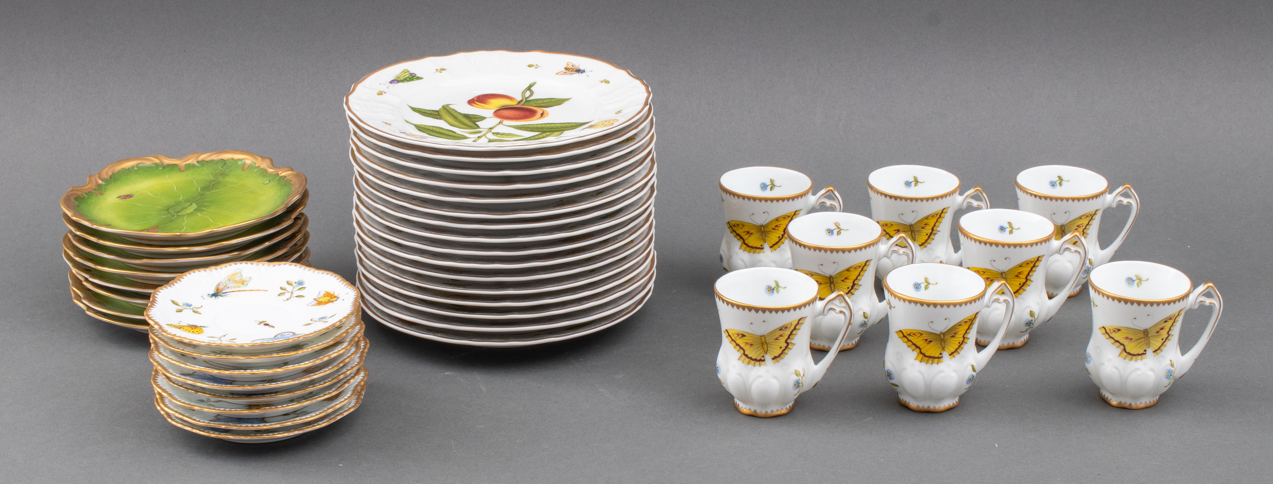 Appraisal: ANNA WEATHERLEY PORCELAIN TEA SERVICE PCS Forty pieces of Anna