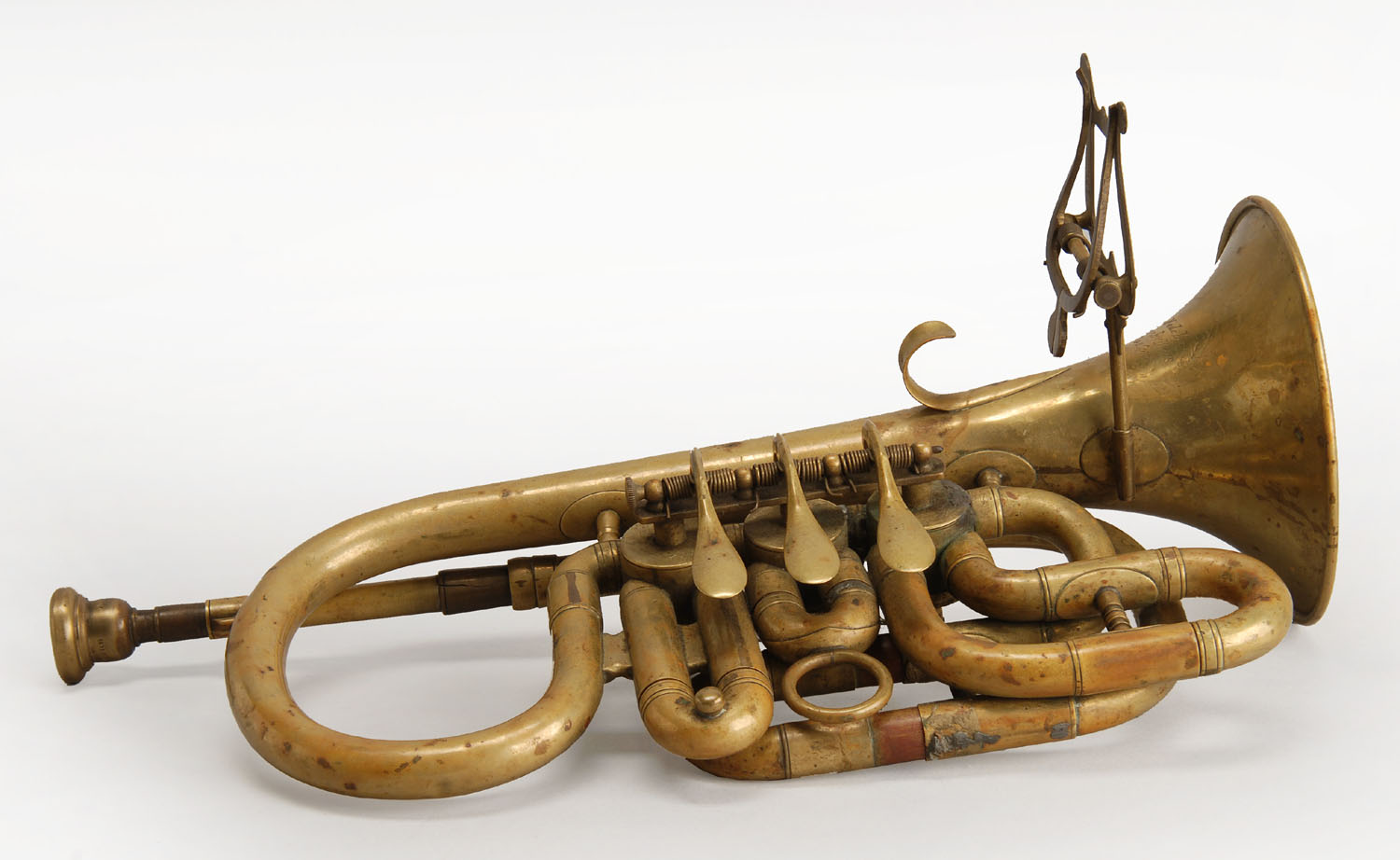 Appraisal: IMPORTANT QUINBY BROS OF BOSTON ROTARY VALUE CORNET In brass