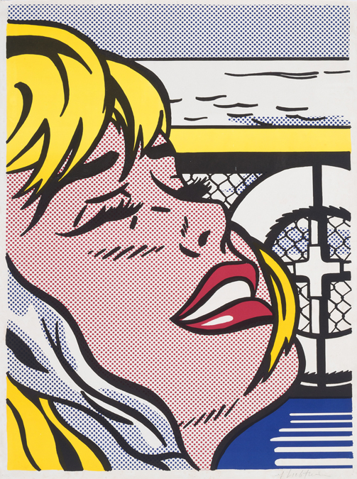 Appraisal: ROY LICHTENSTEIN American - Shipboard Girl color offset lithograph Corlett