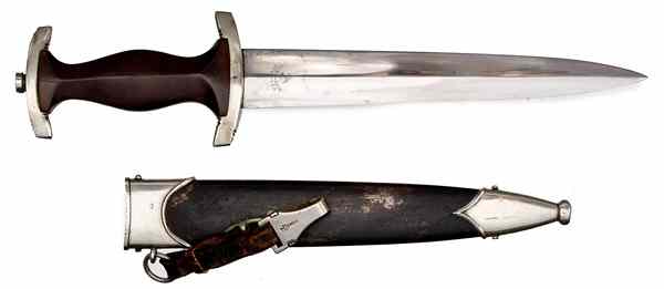 Appraisal: German WWII SA Dagger With Style Hanger Rare Maker This