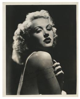 Appraisal: Grable Betty Inscribed and Signed Betty Grable Photo s Original