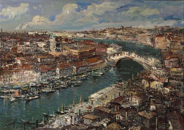 Appraisal: CIRO CANZANELLA b - The Grand Canal and Rialto Bridge