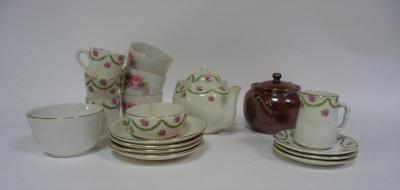 Appraisal: Two part dolls tea sets circa