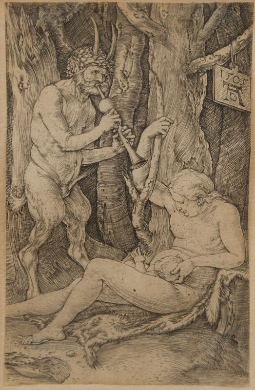 Appraisal: ALBRECHT D RER - THE SATYR FAMILY Engraving on wove