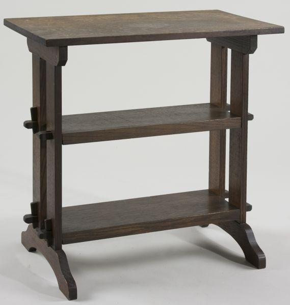 Appraisal: Roycroft Mission Oak End Side Table quarter sawn oak Little