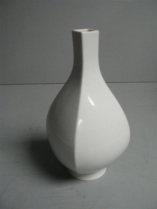 Appraisal: Modern Berlin blanc de chine vase underglaze blue sceptre mark