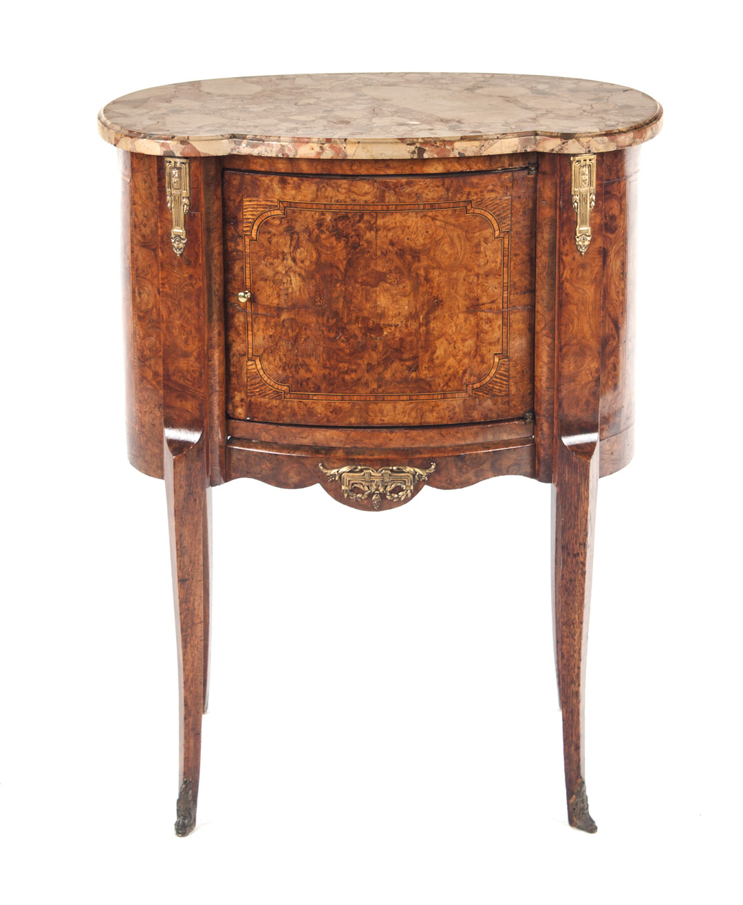 Appraisal: Louis XV style marble top cabinet first quarter- th century