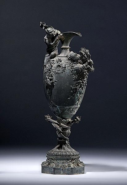 Appraisal: MEPHISTOPHELES AND FAUST GARDEN URN BY LUIGI PREATONI ITALIAN XIX-XX