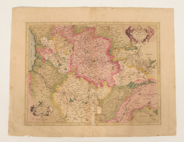 Appraisal: Seven early European and Asian maps depicting Artesia Hindoostan Sardinia