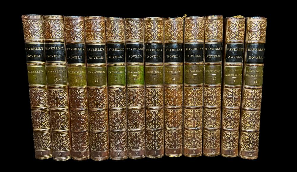 Appraisal: GROUP BOOKS BY SIR WALTER SCOTTWaverly Novels Household Edition Waverly