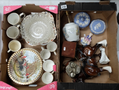 Appraisal: A mixed collection of items including large unmarked ceramic shire