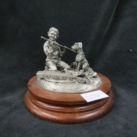 Appraisal: Chilmark Pewter Figurine My Favorite ChristmasPresent Ever boy with red