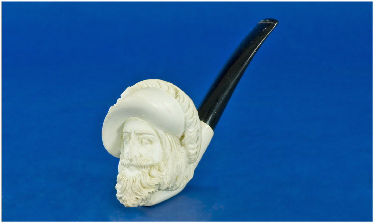 Appraisal: Superb Carved Meerschaum Pipe Full Size Carved in the form