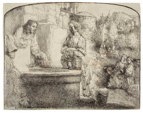 Appraisal: REMBRANDT VAN RIJN Christ and the Woman of Samaria An