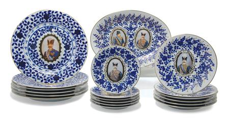 Appraisal: Assembled Set of Continental Porcelain Plates Estimate -