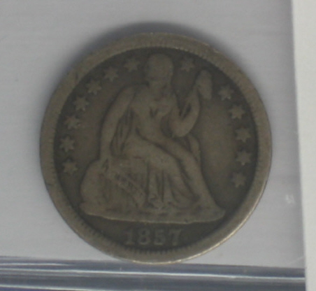 Appraisal: SEATED LIBERTY HALF DIME AND DIME Another interesting combo Impressive