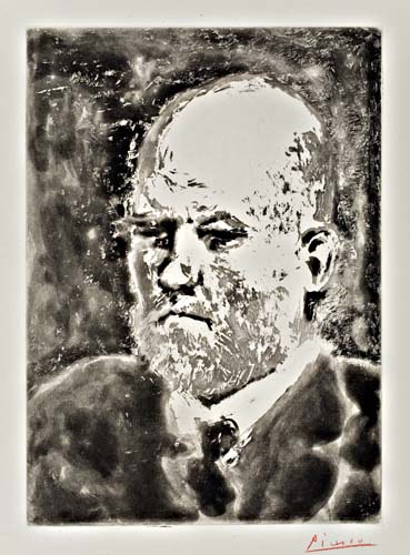 Appraisal: PABLO PICASSO Portrait de Vollard III Aquatint circa x mm