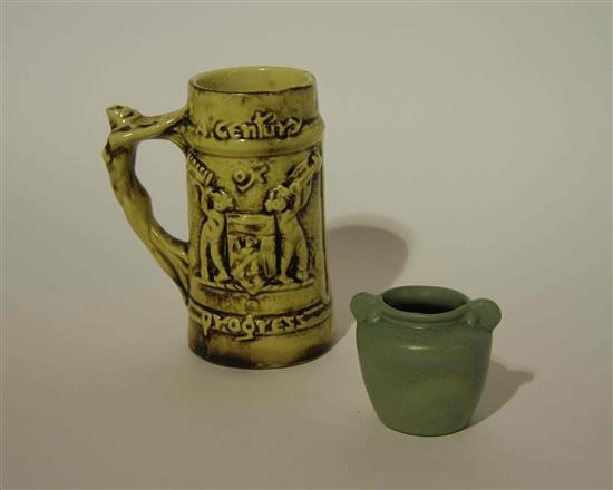 Appraisal: Sale Lot Two Haeger Pottery Table Articles comprising a mug