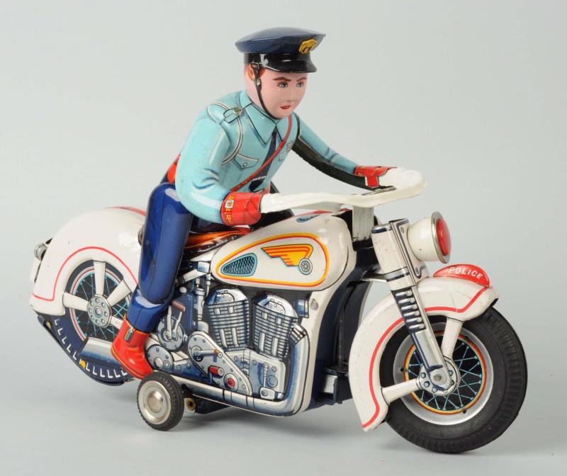 Appraisal: Modern Toys Japan Motorcycle Mechanical Toy In working order When