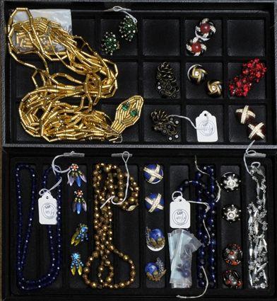 Appraisal: Assorted Costume Jewelry Comprising four necklaces to in a snake-form