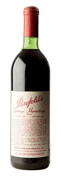 Appraisal: PENFOLDS GRANGE HERMITAGE BIN VINTAGE BOTTLED