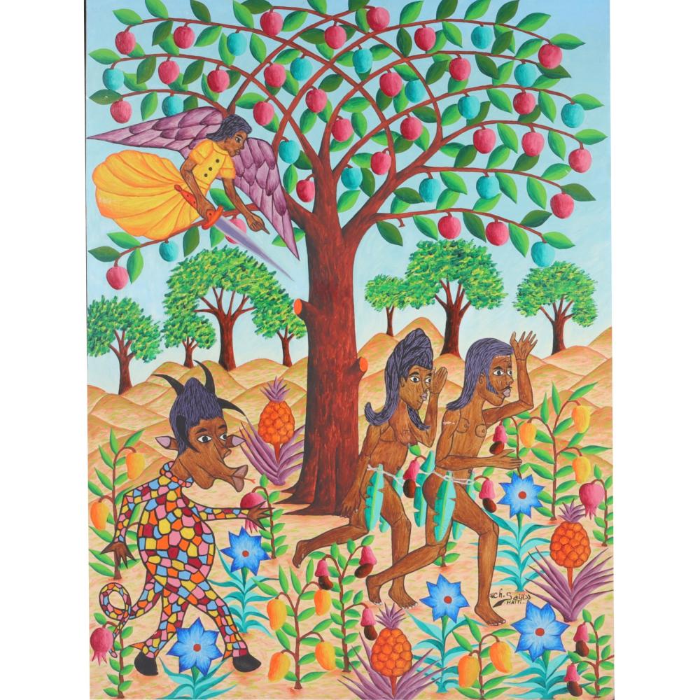 Appraisal: Charles Saul Haitian B Expulsion from the Garden of Eden