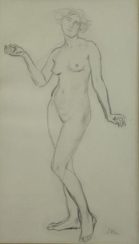 Appraisal: JOHN Augustus Pencil on Paper Female Nude Signed lower right