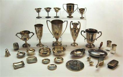 Appraisal: Eighteen piece assorted sterling silver holloware together with eight piece