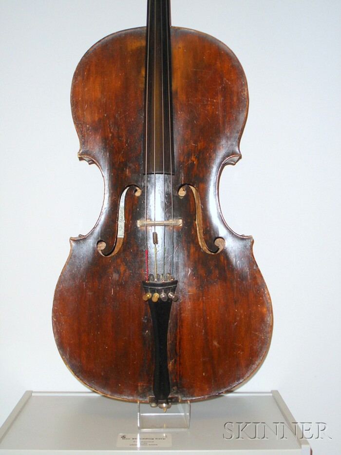 Appraisal: English Violoncello Richard Duke London c stamped DUKE at the