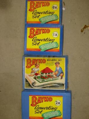 Appraisal: Bayko Building Sets O OX X and X boxed