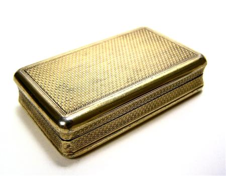 Appraisal: A George IV silver gilt snuff box AJS London of