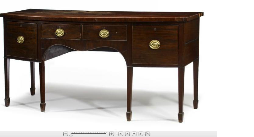 Appraisal: George III style mahogany sideboard th century