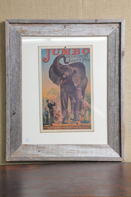 Appraisal: CIRCUS HANDBILL ''Jumbo The Children's Pet'' For Barnum Bailey Hutchinson