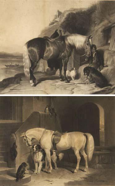 Appraisal: THOMAS LANDSEER British - after EDWIN LANDSEER British - Two