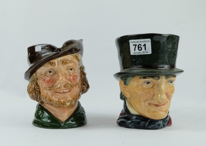 Appraisal: Royal Doulton Large Character Jugs Robin Hood and John Peele