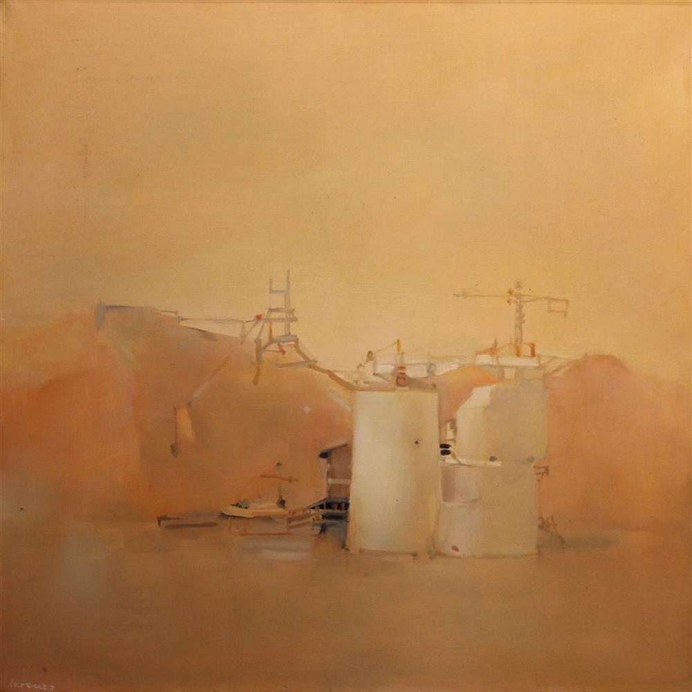 Appraisal: ANTONIO LORENZO SPANISH - LA CONSTRUCCION VERSION Oil on canvas