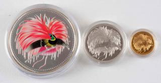 Appraisal: Bird Of Paradise New Guinea Proof Set Three piece set