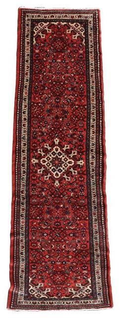 Appraisal: Hand-tied Persian Bijar runner approx ' l ' w