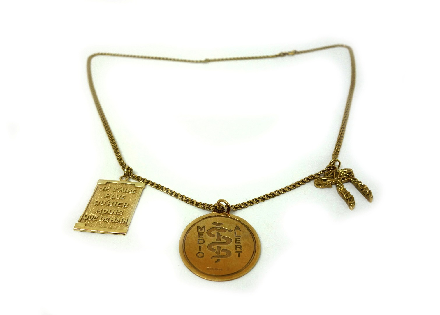 Appraisal: An ct yellow gold fine curb-link neck chain cm g