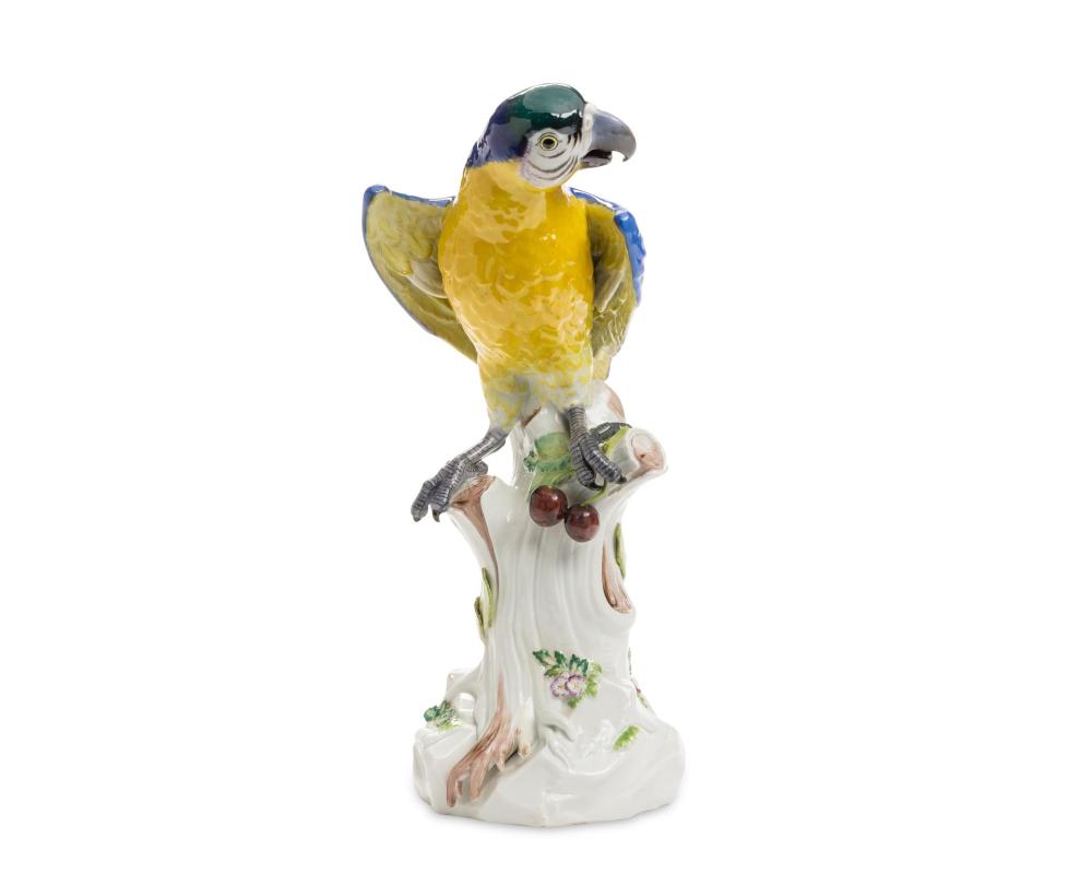 Appraisal: A MEISSEN PORCELAIN PARROT FIGUREA Meissen porcelain parrot figure Circa