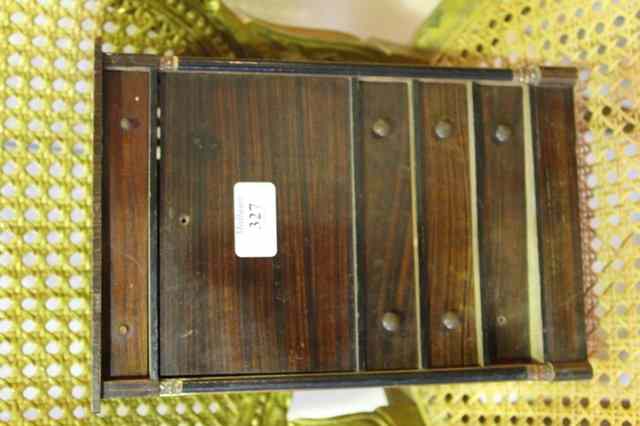 Appraisal: AN MINIATURE CONTINENTAL ROSEWOOD ABBATANT high