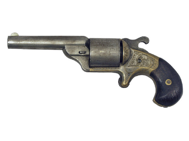 Appraisal: Moores patent teat fire revolver smooth gray patina on BBL