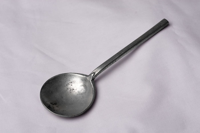 Appraisal: PEWTER SPOON WILLIAM BRADFORD - New York City - Maker's