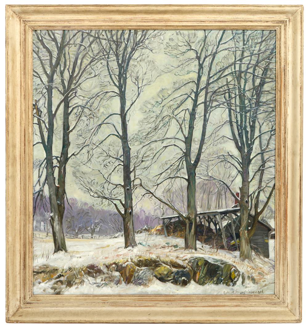 Appraisal: ROBERT STRONG WOODWARD 'MAPLE TREES' OIL PAINTINGRobert Strong Woodward American