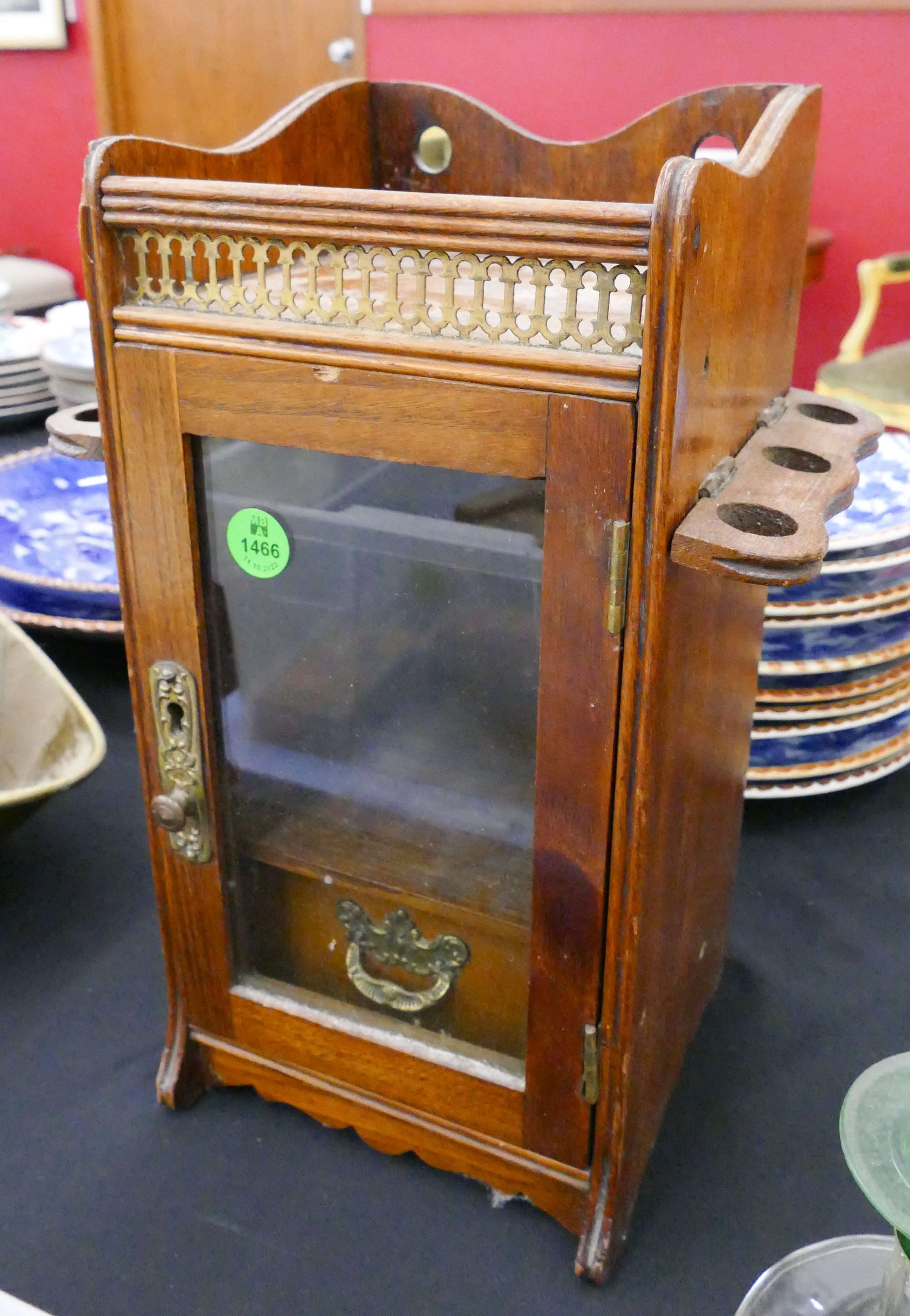 Appraisal: Antique Oak Small Shaving Cabinet- ''