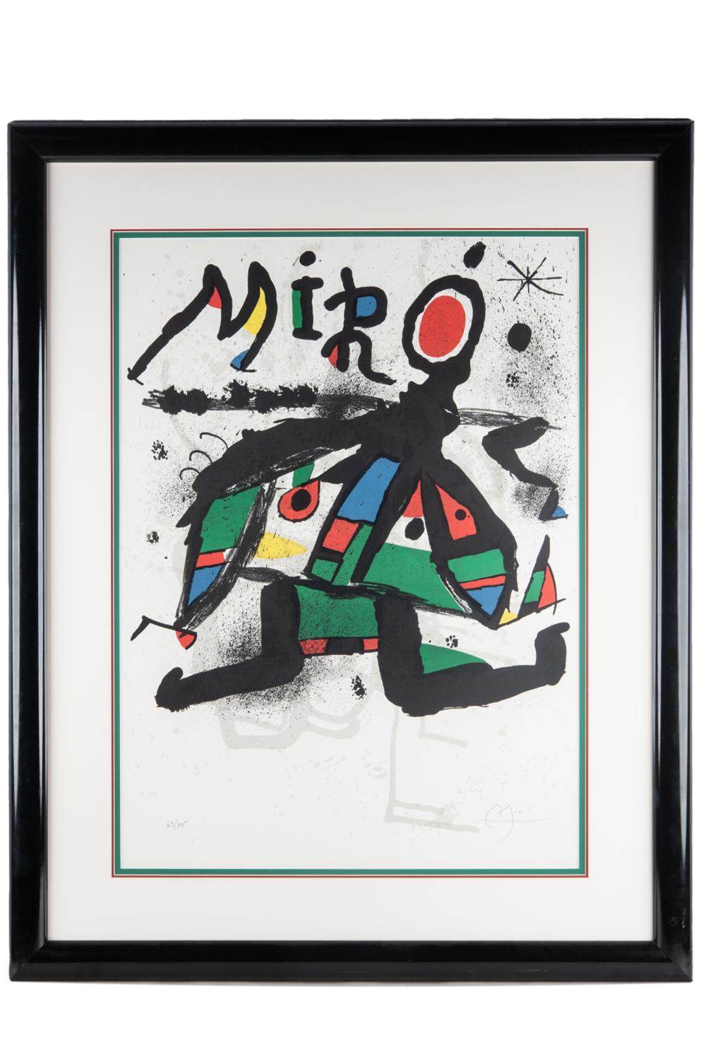 Appraisal: JOAN MIRO - EXHIBITION 'MIRO' GALERIE MAEGHT PARIS original lithograph