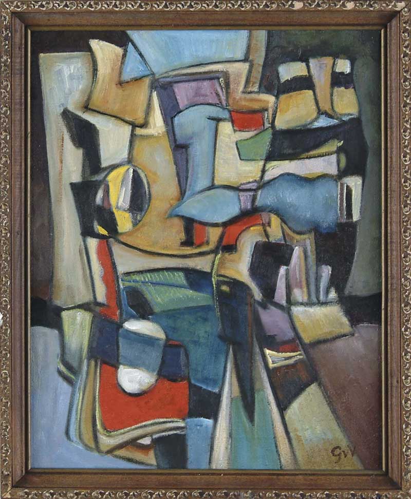 Appraisal: GEER VAN VELDE Dutch - MODERN ABSTRACT Oil on canvas