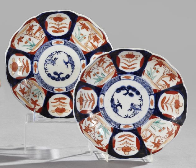 Appraisal: Pair of Japanese Meiji Imari Porcelain Plates fourth quarter th