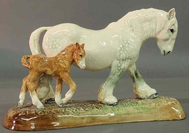 Appraisal: Royal Doulton mare and foal figural group Pride of the