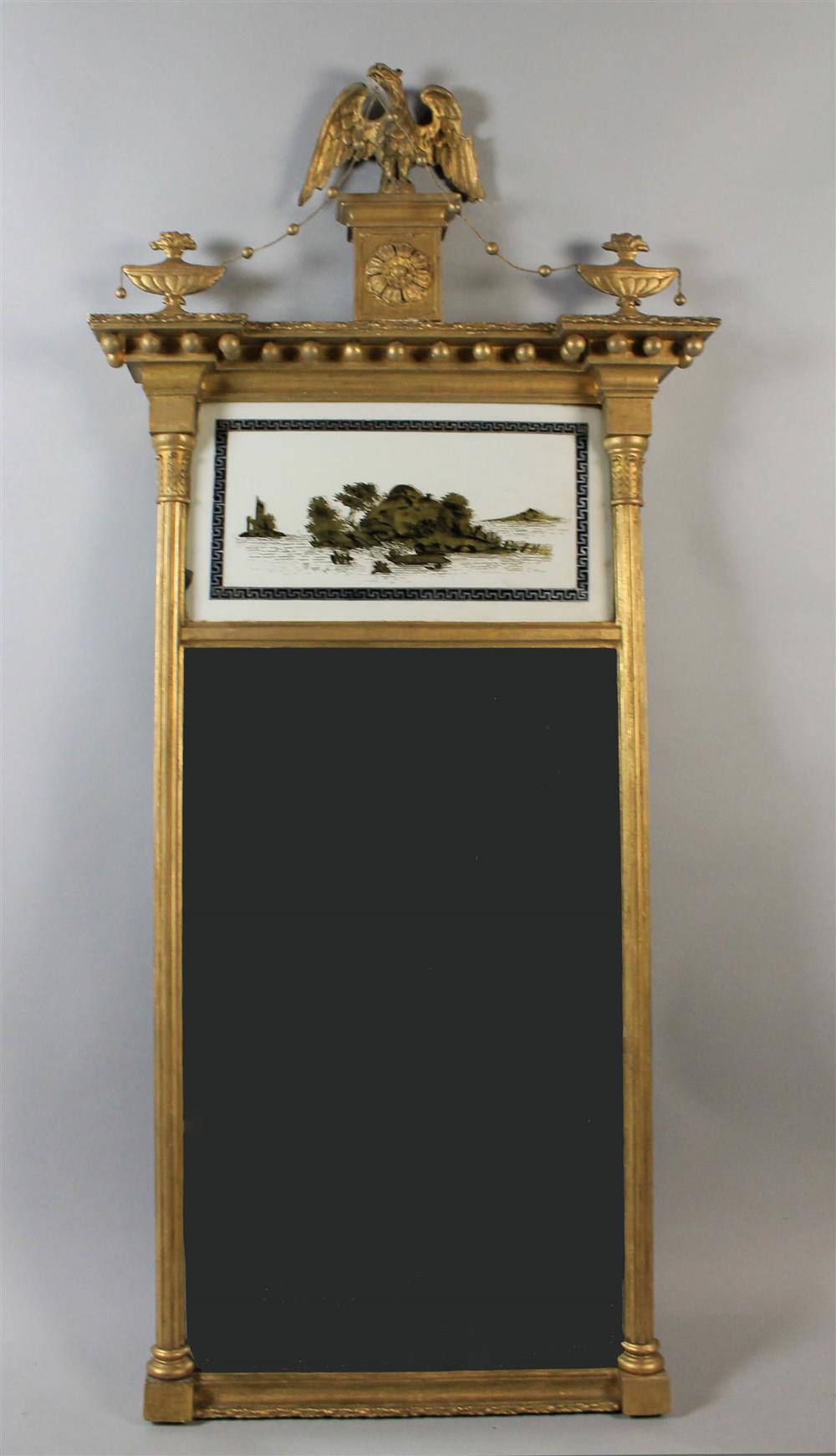 Appraisal: FEDERAL GILTWOOD PIER MIRROR FROM THE ISRAEL SACK COLLECTION the